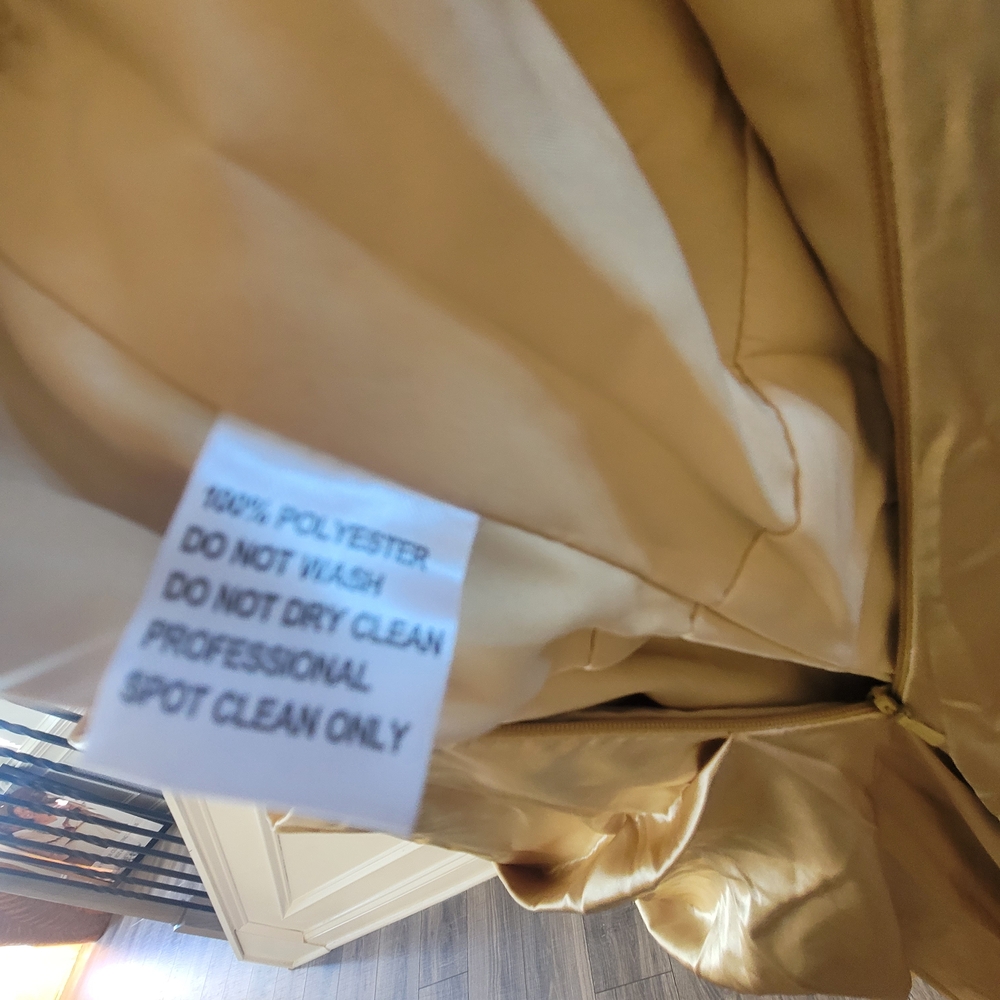 JJs House Champagne (Gold) Satin Wedding/Special Occasions Formal Gown SZ-16 - Picture 14 of 16